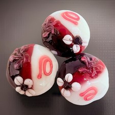 20mm Glass Lampwork Beads Qty:3