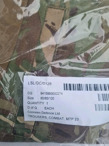 PANTALONES DE COMBATE MTP 23 CAMUFLAJE ÚLTIMA EDICIÓN EJÉRCITO BRITÁNICO TALLAS NUEVOS - Imagen 9 de 10