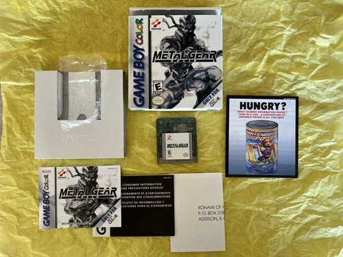 Metal Gear Solid (Gameboy Color GBC) (Ghost Babel) NA Complete CIB, Box, Manual
