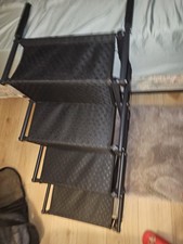 Zone Tech Car Pet Foldable Step Stair Black - PE0012