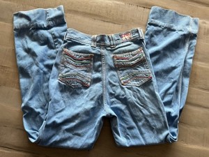 1970’s DISCO BREAK Jeans High Rise Waist Bell Bottoms Disco BOHO Vintage 24”