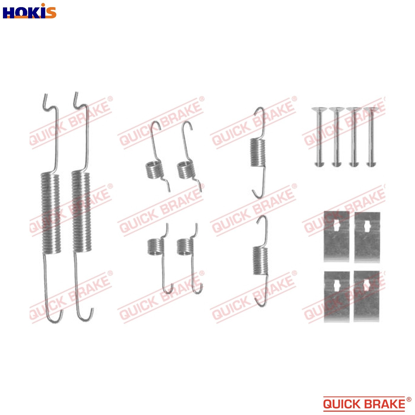 ACCESSORY KIT BRAKE SHOES 105-0863 FOR KIA TB/T8 1.8L FE 2.0L 4cyl CREDOS