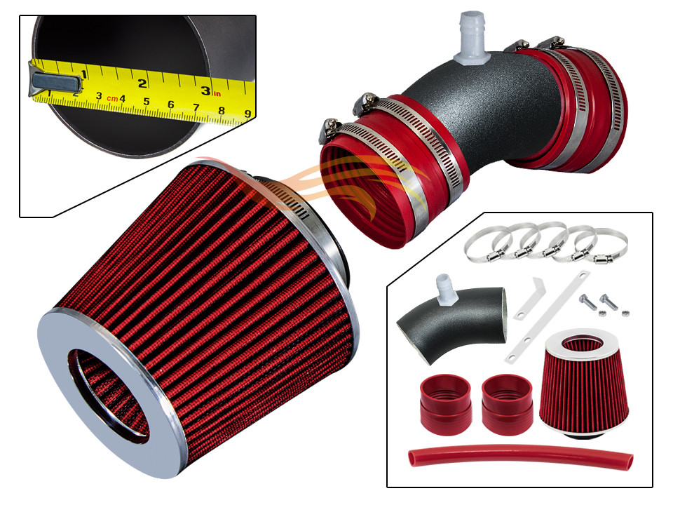 XYZ RW RED Sport Ram Air Intake Kit+ Filter For 2006 2007 2008 Sonata 3.3L V6