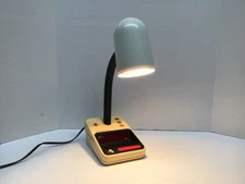 Spartus Vintage Goose Neck Digital Alarm Clock Desk Lamp 1182-64