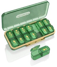 Pill Organizer 2 Times A Day, 7 Day Am Pm Pill Box - Weekly Pill Organizer wi...