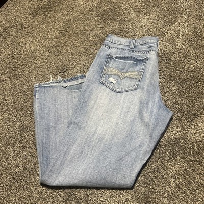 Urban Pipeline Jeans Men 36x30 (Fit 38x32) Loose Bootcut Grunge Thrashed Y2K   