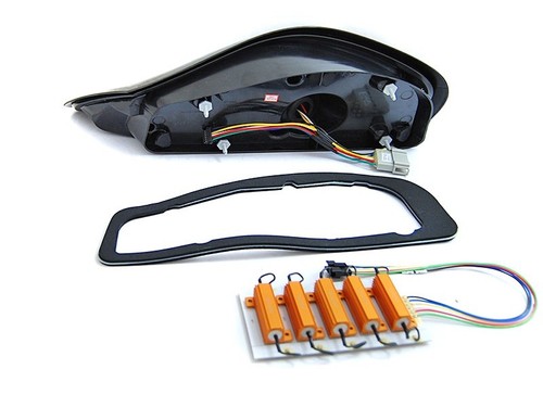Dynamic Full LED Tail Lights Clear-Black for Porsche Boxster 986 year 1996-2004 - Picture 4 of 7