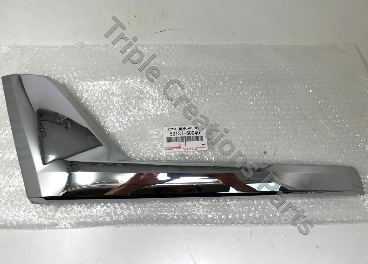 Toyota Genuine 53181-60040 Cover Headlamp RH 531160040 OEM
