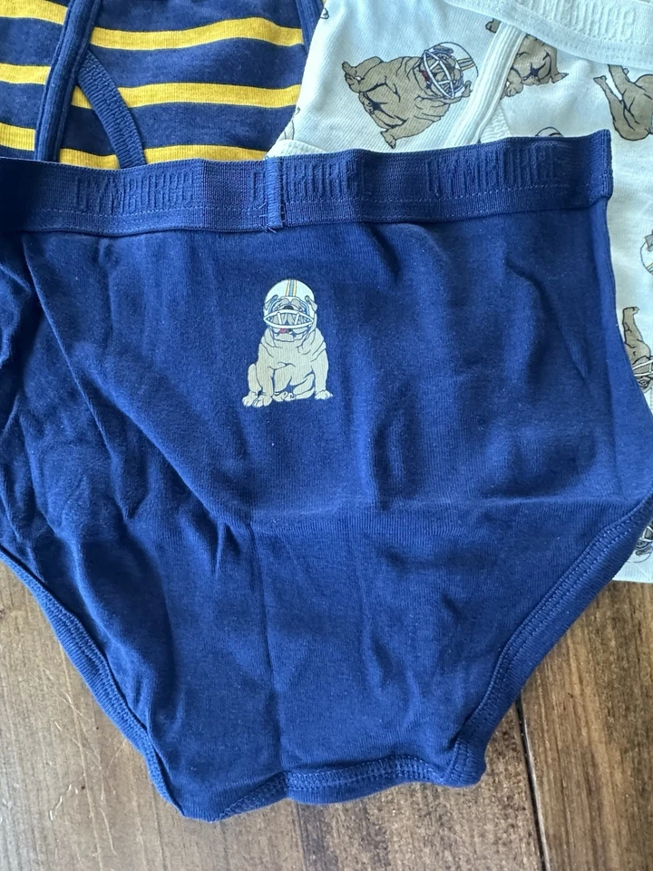 Meias de pelúcia Gymboree masculinas tamanho pequeno 5-6 cuecas pacote com 3 volta às aulas - Imagem 2 de 4