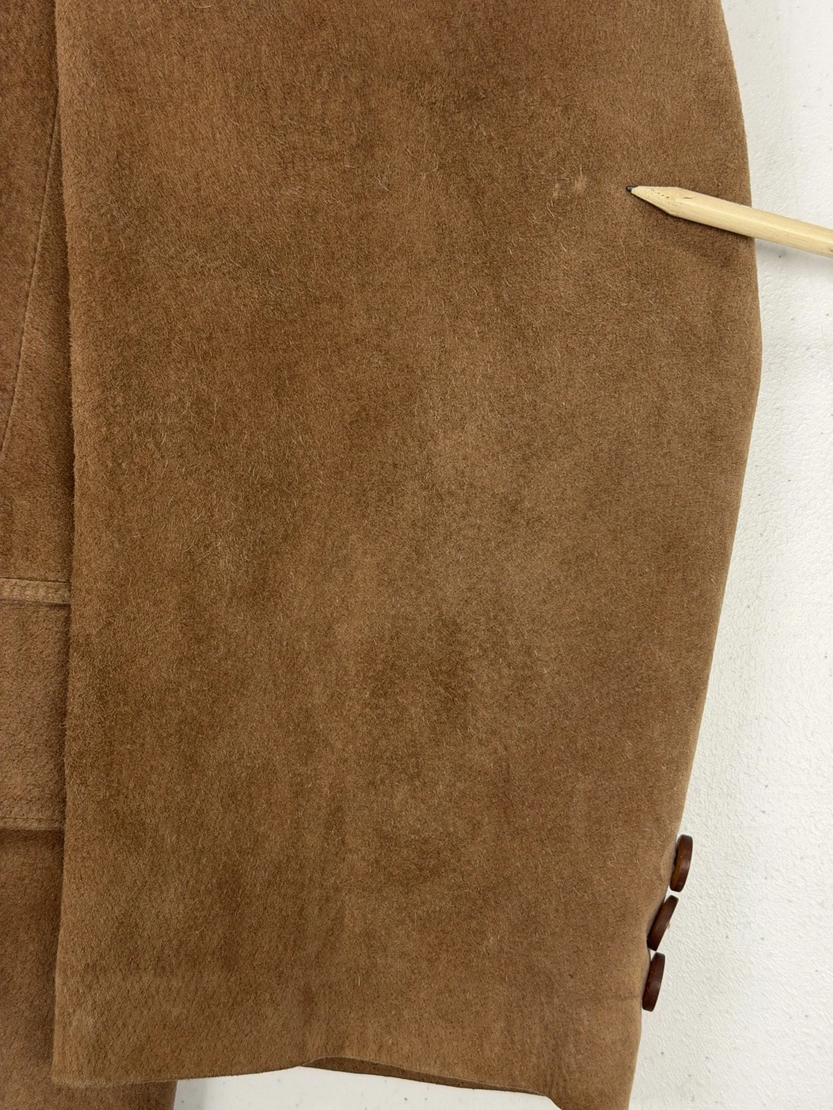 J. Ferrar Men's Brown 100% Genuine Leather Cowboy Jacket XLT Three Button Coat image 14