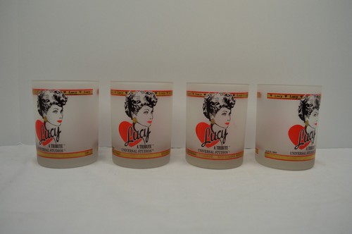 Vintage I Love Lucy Lucille Ball Tribute Milchglas Universal Studios 1991 - Bild 1 von 12
