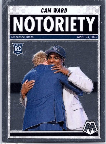 Cam Ward #17 2025 Panini Mosaic Notoriety card