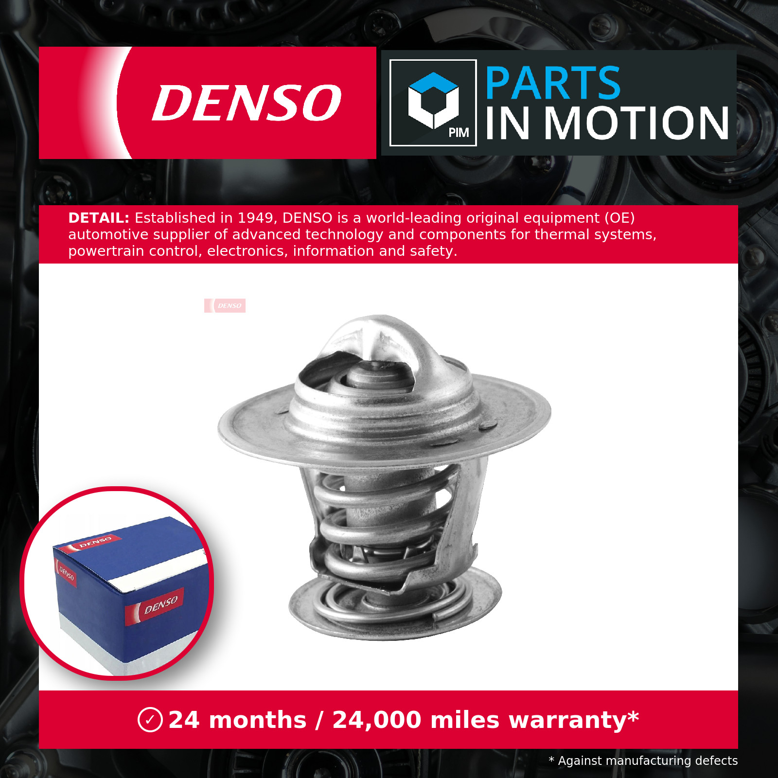 Coolant Thermostat fits AUDI A2 DAIHATSU COPEN 8Z0, L880 7 1.2D 1.4D 00 to 07 - Image 34