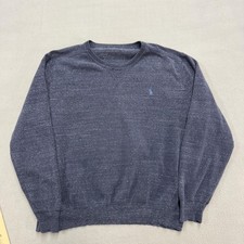 Polo Ralph Lauren Sweater Mens Large Blue Heather Knit Crewneck Pullover Pony