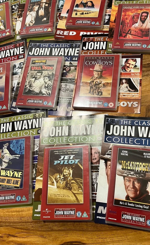 Classic John Wayne Collection Magazine & DVD Set Bundle x 30 Collectors - Image 2 of 4