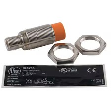 Ifm Igs205 Cylindrical, Inductive Proximity Sensor, 18 Mm Dia., Brass, M12, 3