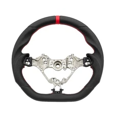 REVESOL Black Sports Steering Wheel Red Strip for 2017-2025 TOYOTA 86 GR86 BRZ