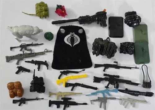 X-280 VINTAGE 1980'S HASBRO GI JOE FIGURE WEAPONS AND ACCESSORIES LOT