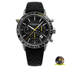 Orologio Uomo Raymond Weil Freelancer Quadrante Nero 43mm 7740-SC1-20021 Nuovo