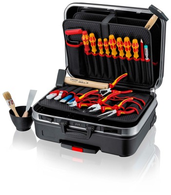 KNIPEX 00 21 06 HL S Werkzeugkoffer ''BIG Basic Move'' Elektro 24-teilig 515 mm