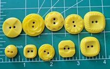 Colt variety BRIGHT yellow 10  buttons confirmed patterns excellent condition