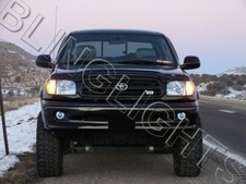 White Led Halo Round Fog Lights Lamp Kit For 2000 2001 2002 Toyota Tundra