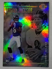 Panini 2018 Illusions Football Lamar Jackson Trent Dilfer Rookie Ravens Card #25. rookie card picture