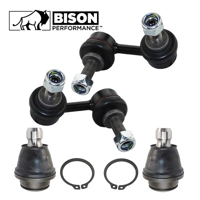 Bison Performance 4pc Front Sway Bar Link and Lower Ball Joint Kit For Nissan