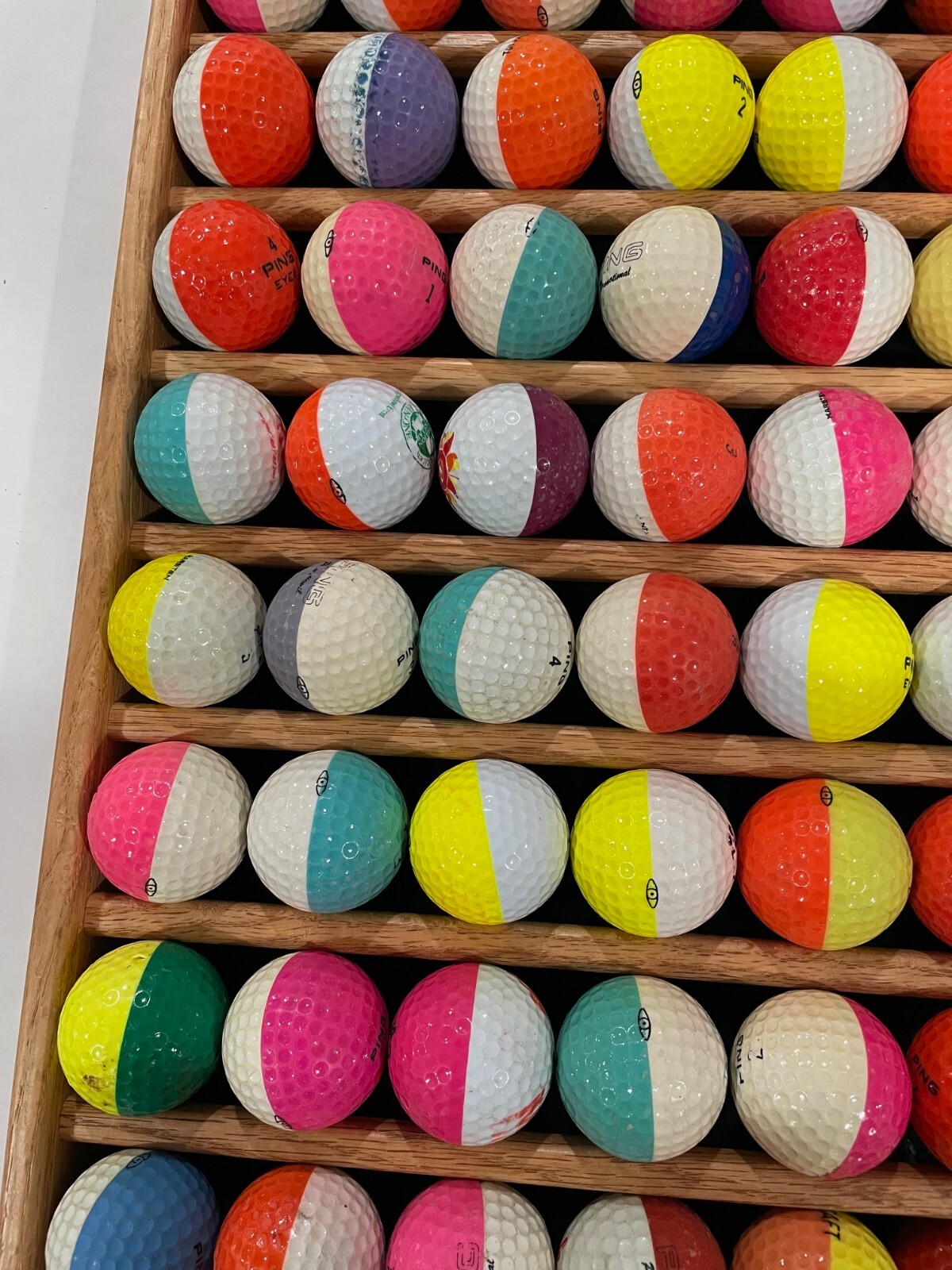 lot of 100 used multi colored ping golf balls eBay