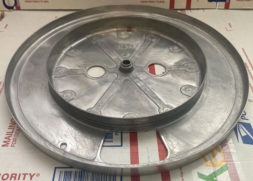 OEM Original JVC L-A21 Aluminum Platter And Rubber Mat PN# E1971 - NICE - Image 4 of 4