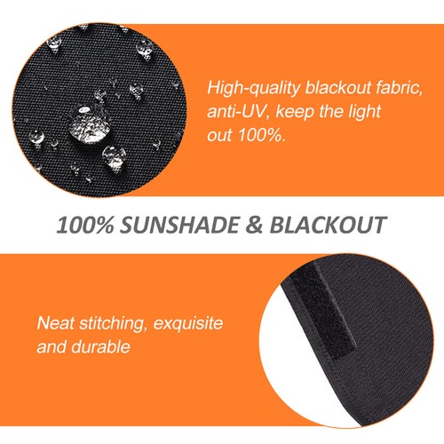 1/2PCS 16x25inch RV Door Window Shade Cover Car Sunshade Windshield Shower Cover - Foto 10 di 22