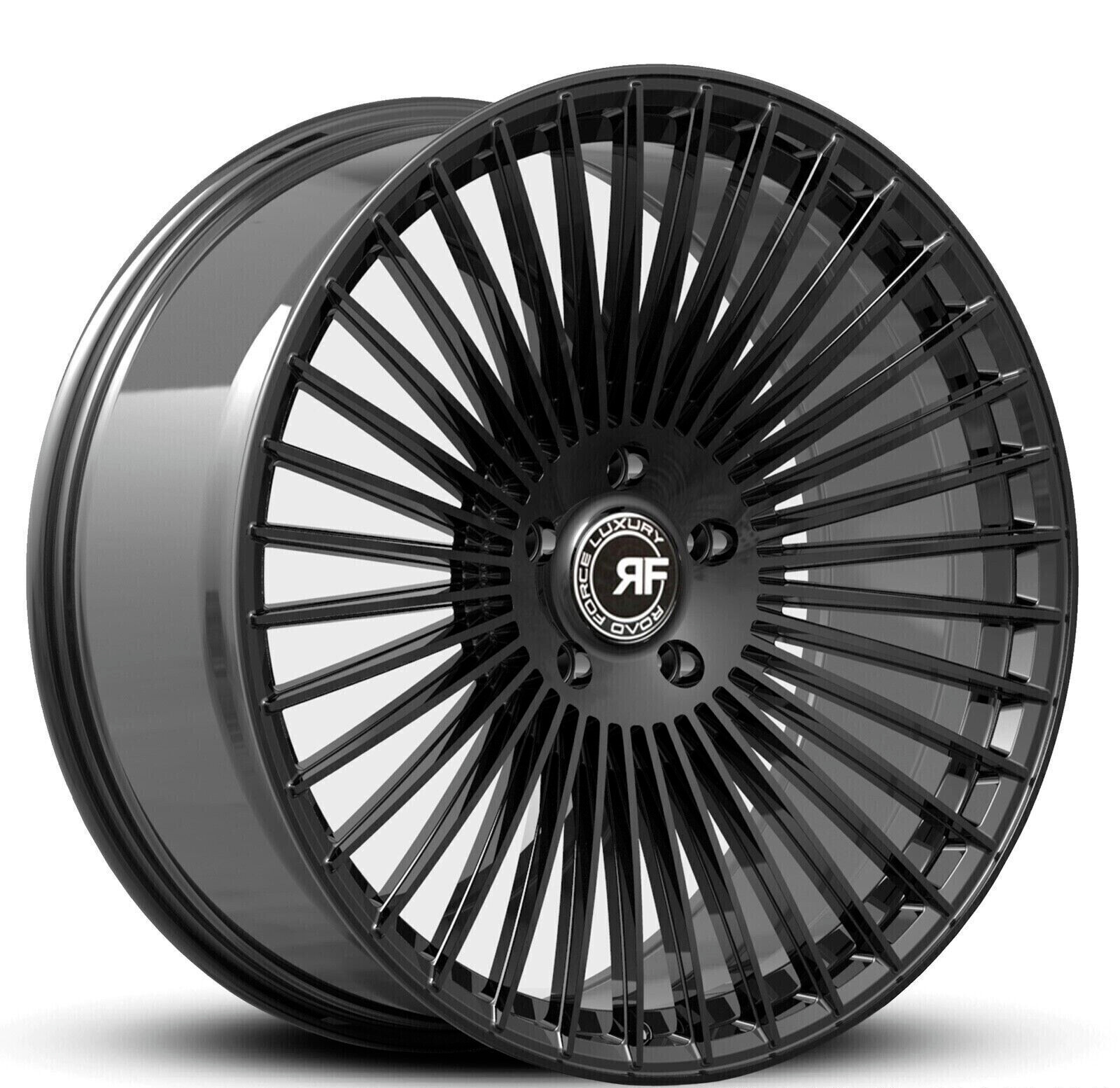 22” RF35 BLACK CONCAVE WHEELS RIMS FOR BENTLEY CONTINENTAL GT 22X9 / 22X10.5