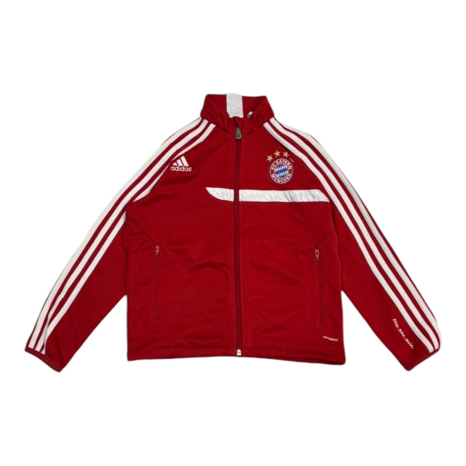 adidas bayern munich niños chaqueta talla xs 7-8y en rojo