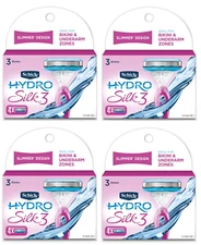 Schick Hydro Silk 3 Razor Blades Refills for Women, 16 Count (Bulk Packaging)