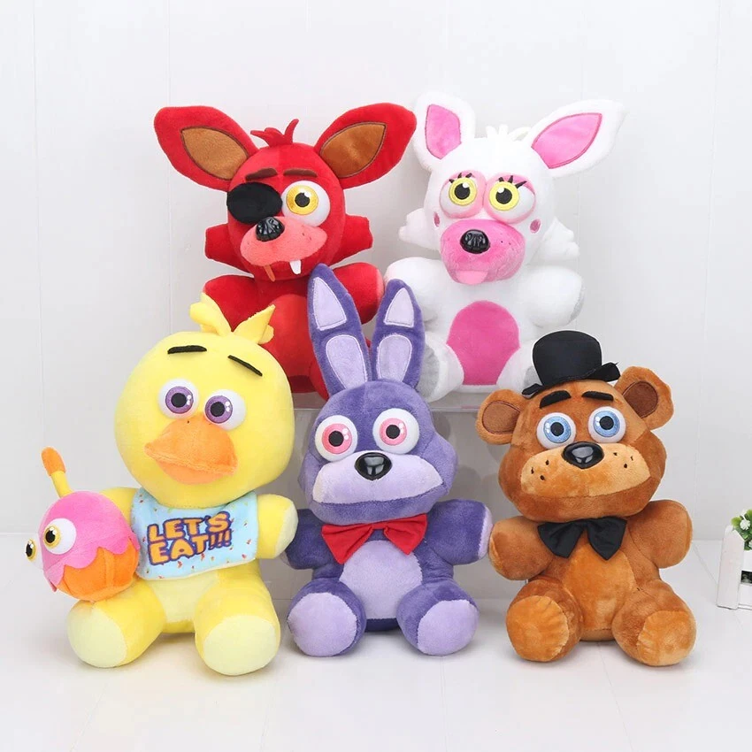 Nuevo 25cm FNAF Mangle Foxy Freddy Fazbear muñeco de peluche de