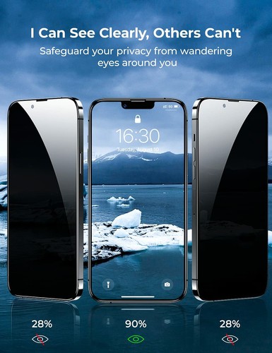 2 X iPhone 16 Pro Max 15 14 13 12 11 Privacy Glass Screen Protector 7 8 Plus - Picture 3 of 30