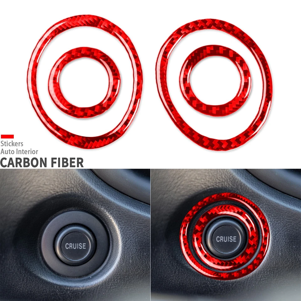 Kits de 37 piezas de molduras interiores completas de fibra de carbono roja para Acura Integra cupé 1994-2001 Foto 4 de 4