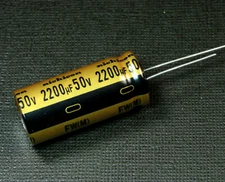 2pcs Nichicon FW 2200uF 50v Radial Electrolytic Capacitor for Audio NEW