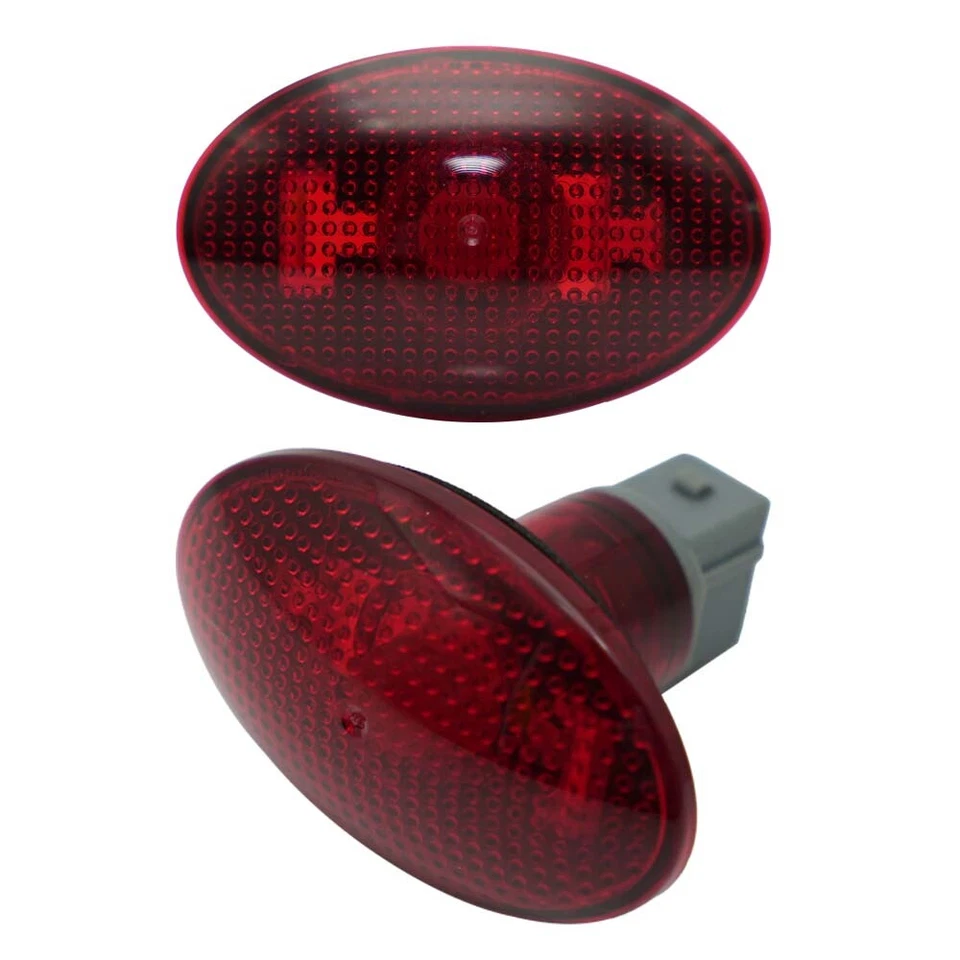 For Ford F250 F350 Super Duty 99-10 Red Amber LED Fender Lamp Side Marker Light - Image 3 of 4