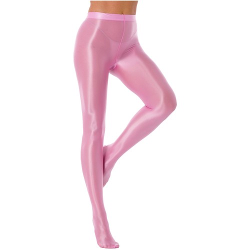 Women's Shimmer Tights Stockings Pure Pants Shiny Oil Glossy Footed Pantyhose - Picture 55 of 144
