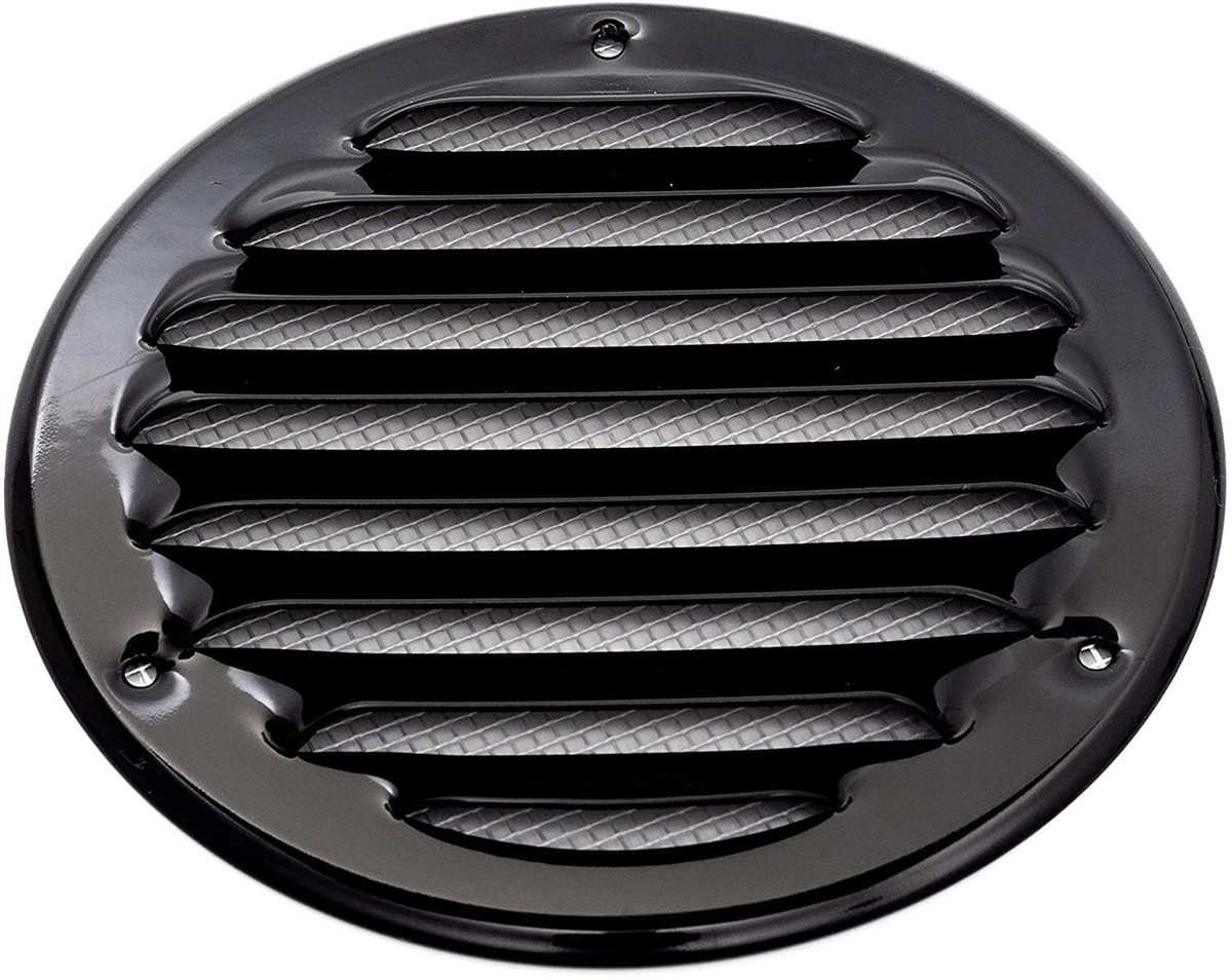 Round Air Vent Grille With Fly Screen Flange And Screw Cover Duct - View #9