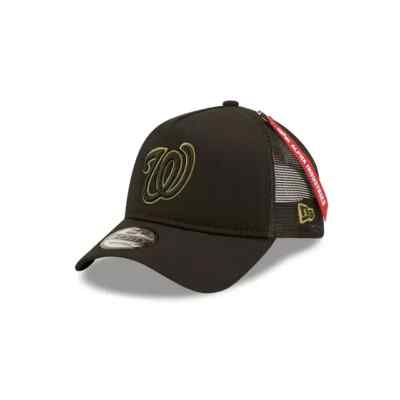 Alpha Industries New Era MLB 9FORTY Washington Nationals Adjustable Trucker Hat