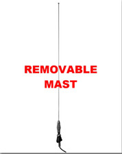 31 Universal Stainless Steel Amfm Antenna Adj Ball Mount Wspring