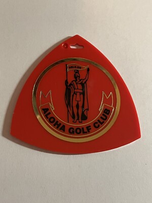 Rare 1982 Aloha Golf Club Invitational Golf Bag Tag - Pala Mesa Golf Resort