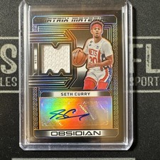 2022-23 Obsidian Matrix Material Autos Electric Etch Orange /35 Seth Curry Auto