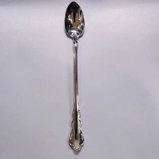 Reed and Barton DRESDEN ROSE Silver Plated Infant Feeding Spoon 5.875 long