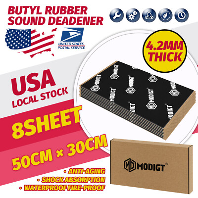 MGT 6.5pounds Car Sound Kil Deadening Mat Butyl Automotive Sound Deadener