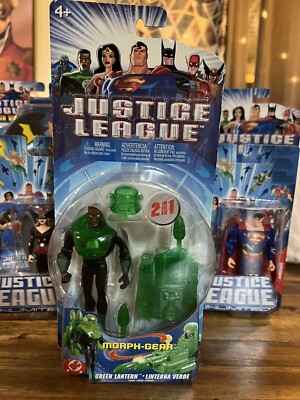 Mattel - Justice League Morph Gear Green Lantern Action Figure - 2004 2 In 1