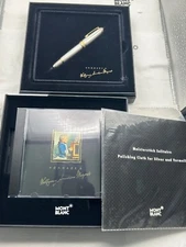 Montblanc Solitaire Sterling Silver  Mozart 114 FP, 18K Broad Nib-Mint