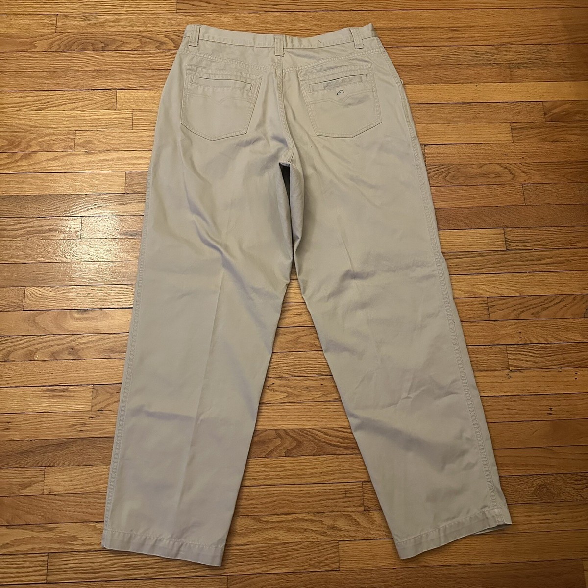 Vintage 90s Y2K Karl Kani Jeans Chino Khaki Work Pants Size 36x34
